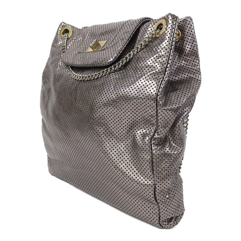 CHANEL CC SHW Reissue Metallic Bag Chain Shoulder Bag Leather Silver