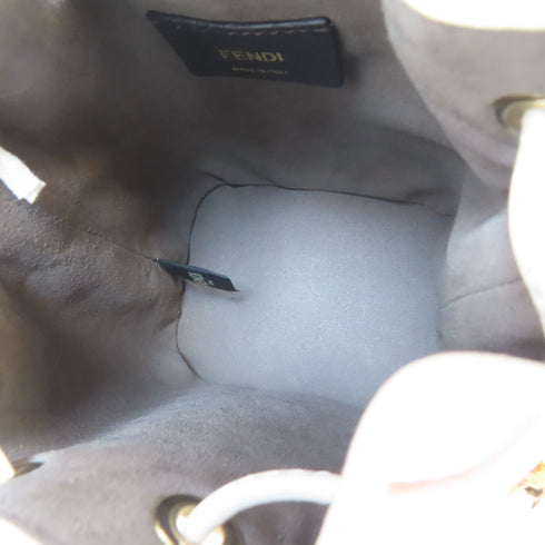 FENDI Mon Tresor 2 Way Bag 8BS010 AJSI F1HDR Calfskin Leather White/Pink/Brown