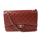 CHANEL CC SHW Large Classic Chain Shoulder Bag A58600 Calfskin Leather Red