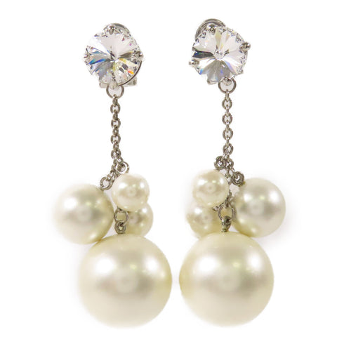 Miu Miu Earrings PVC/Metal White/Silver