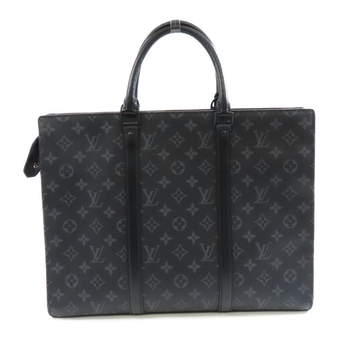LOUIS VUITTON LV SHW Sac Plat 2way Shoulder Bag M45265 Monogram Eclipse Black