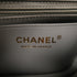 CHANEL Quilted CC GHW Mini Flap Chain Shoulder Bag Calfskin Leather Light Grey