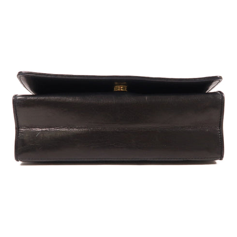 CHANEL CC GHW Vintage Chain Shoulder Bag Lambskin Leather