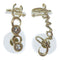 CHANEL CC Pierced Earrings With Ear Cuffs A22P Metal Crystal Gold
