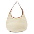 HERMES GHW Toile Natural Barenia Gao Shoulder Bag Canvas Leather Beige Brown