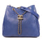 CHANEL CC GHW Shoulder Bag Calfskin Leather Blue