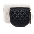 CHANEL CC GHW Chain Shoulder Bag AS0649 Lambskin Leather White Black