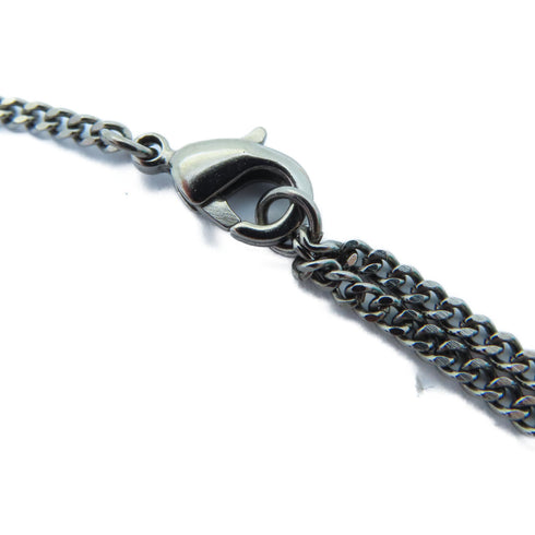 Chanel Necklace Metal Grey 0782 TEST