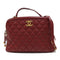 CHANEL Quilted CC GHW 2 Way Shoulder Bag Handbag AS7960 Calfskin Leather Red