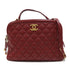 CHANEL Quilted CC GHW 2 Way Shoulder Bag Handbag AS7960 Calfskin Leather Red