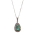 Fine Jewelry 1.84ct Tourmaline 0.78ct Diamond Necklace PT900/PT850 Platinum
