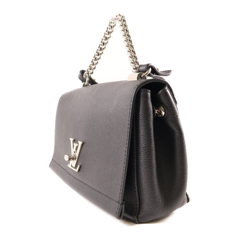 LOUIS VUITTON LV SHW Lockme II BB 2 Way Bag M51200 Calfskin Leather Black