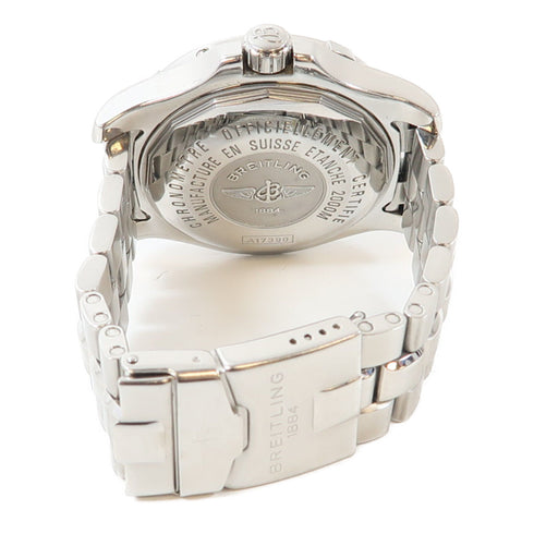 BREITLING Super Ocean Automatic Watch A17390 Stainless Steel Blue