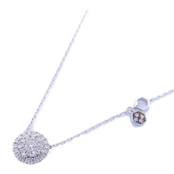 Fine Jewelry 0.10ct Diamond Necklace Accessories 18K White Gold