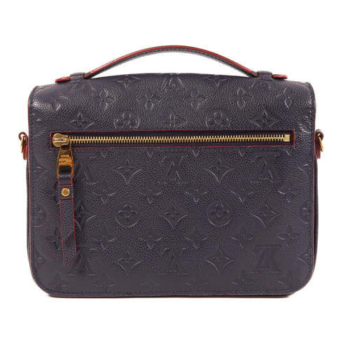 LOUIS VUITTON LV GHW Pochette Metis 2 Way Bag M44071 Monogram Empreinte Navy v3