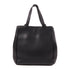 CELINE GHW Folded Cabas 2 Way Shoulder Bag Calfskin Leather Black