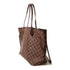 LOUIS VUITTON LV GHW Neverfull MM Shoulder Tote Bag N51105 Damier Brown v4