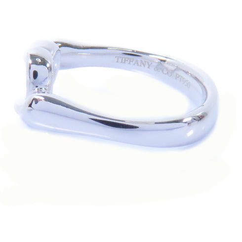TIFFANY&CO Open Heart Ring PT950 Platinum US#3.5