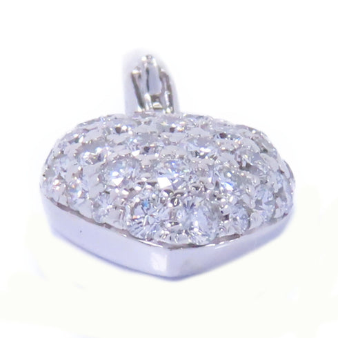 CARTIER Diamond Pendant Top Accessories 18K White Gold