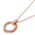 CARTIER Trinity Diamond Necklace RAY154 18K Rose Gold 18K Yellow Gold 18K WG