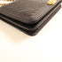 CHANEL CC GHW Boy Wallet On Chain Chain Shoulder Bag Lambskin Leather Black