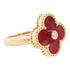 Van Cleef & Arpels Vintage Alhambra Ring#50 US#4.5 JA981772 18K YG Carnelian