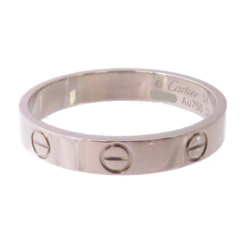 CARTIER Love Ring Small Model Cartier#57 US#7.75 B4085100 18K White Gold