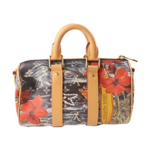 LOUIS VUITTON LV GHW Keepall Bandouliere 25 2 Way Bag M25540 Monogram Surfin