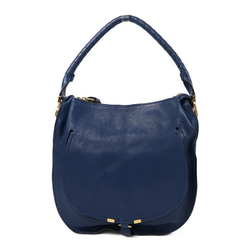 Chloe GHW Shoulder Bag 3S1093-934 Calfskin Leather Blue