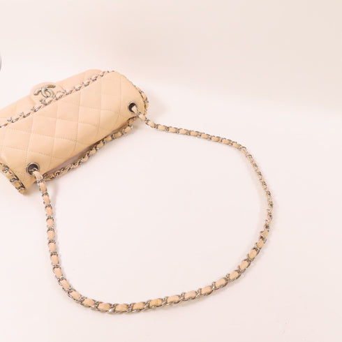 CHANEL CC SHW Chain Shoulder Bag Calfskin Leather v5