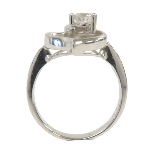 Fine Jewelry 0.34ct Diamond Ring US#5.75 18K White Gold