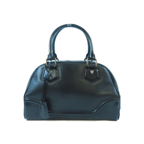 LOUIS VUITTON LV SHW Bowling Montaigne PM Handbag M59322 Epi Black