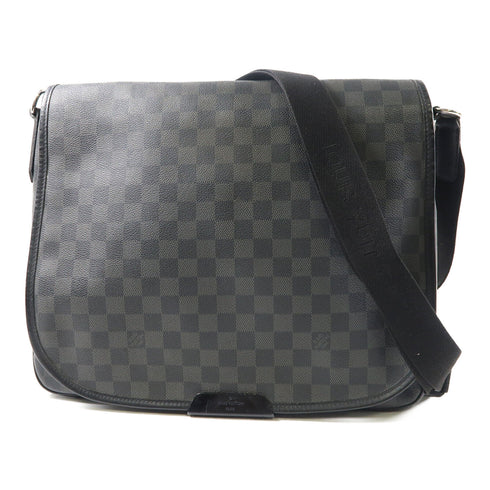 LOUIS VUITTON LV SHW Daniel MM Shoulder Bag N58029 Damier Graphite Black/Grey