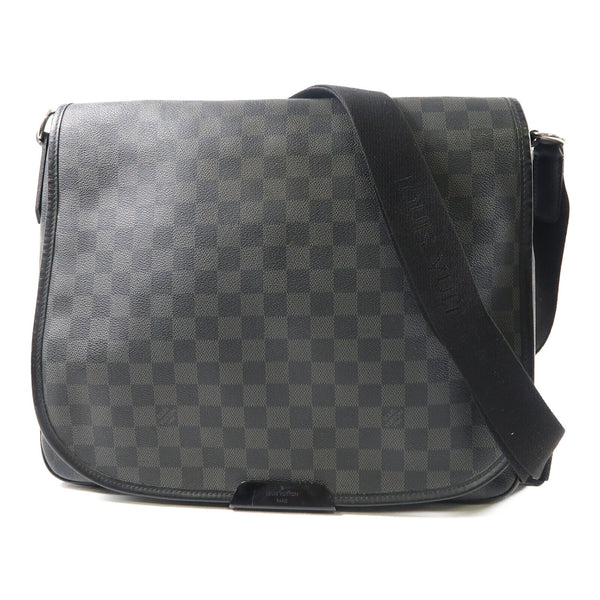 LOUIS VUITTON LV SHW Daniel MM Shoulder Bag N58029 Damier Graphite Black/Grey