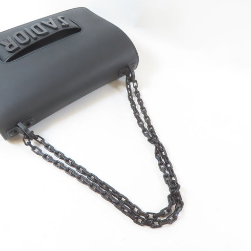 Christian Dior CD J'odior So Black Chain Shoulder Bag Calfskin Leather Black