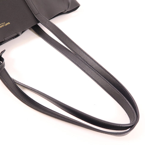 SAINT LAURENT YSL GHW Shoulder Tote Bag 394195 Calfskin Leather