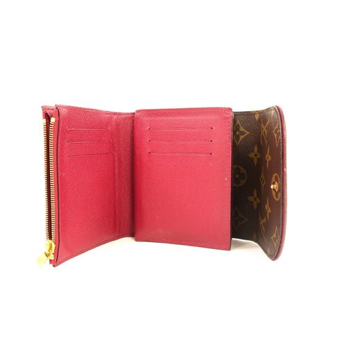 LOUIS VUITTON LV GHW Ariane Wallet M62036 Monogram Brown Bordeaux Color