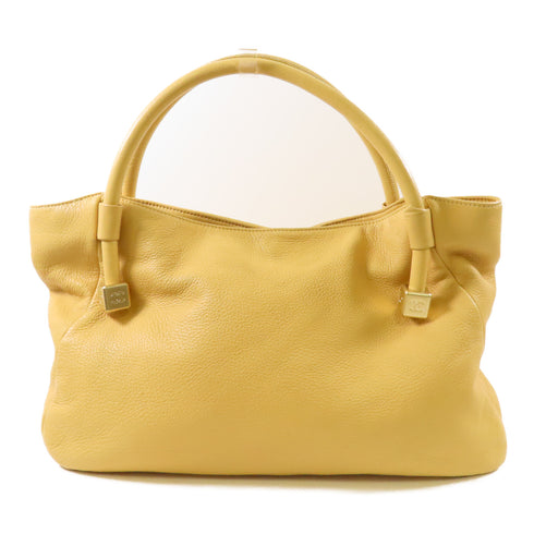 CHANEL CC GHW Shoulder Bag Calfskin Leather Beige