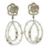 CHANEL CC Earrings A18/P Metal/PVC Gold/White