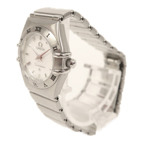 OMEGA Constellation Quartz Watch Stainless Steel White