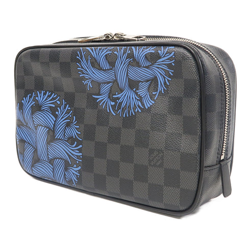LOUIS VUITTON LV SHW Christopher Nemeth Bag Pouch Damier Graphite Black