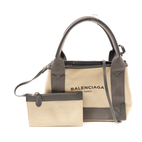 BALENCIAGA SHW Cabas XS 2Way Shoulder Hand Bag Canvas