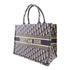 Christian Dior CD Book Tote Medium Tote Bag Canvas Blue