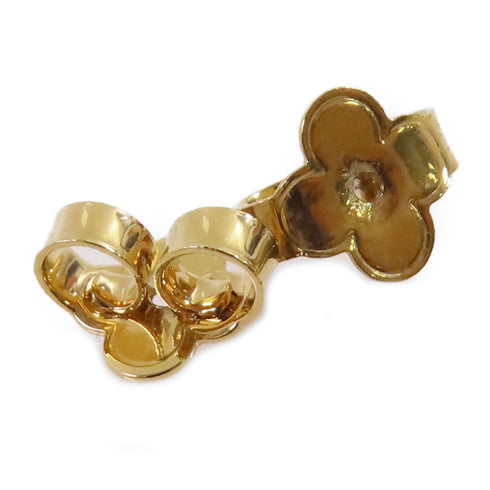 LOUIS VUITTON LV Cruiser Earrings M00601 Metal PVC Gold Tone Color White