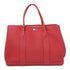 HERMES PHW Garden Party PM Hand Bag/Tote Bag Clemence Leather Rouge Casaque