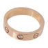 CARTIER Mini Love Ring 1 Diamond Ring 18K Pink Gold Cartier#51/US#5.5