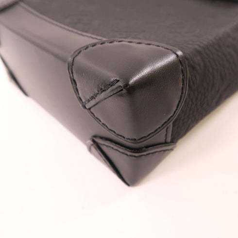 LOUIS VUITTON LV Nano Steamer Shoulder Bag M82772 Monogram Taurillon Black