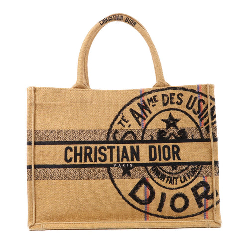 Christian Dior CD Book Tote Bag Canvas M1296ZRUW Brown