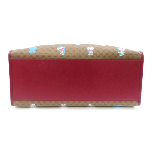 GUCCI GG GHW Gucci X Doramon Tote 2way Shoulder Bag 653952.493492 Coated Canvas