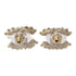 CHANEL CC Earrings A13/B Metal Gold